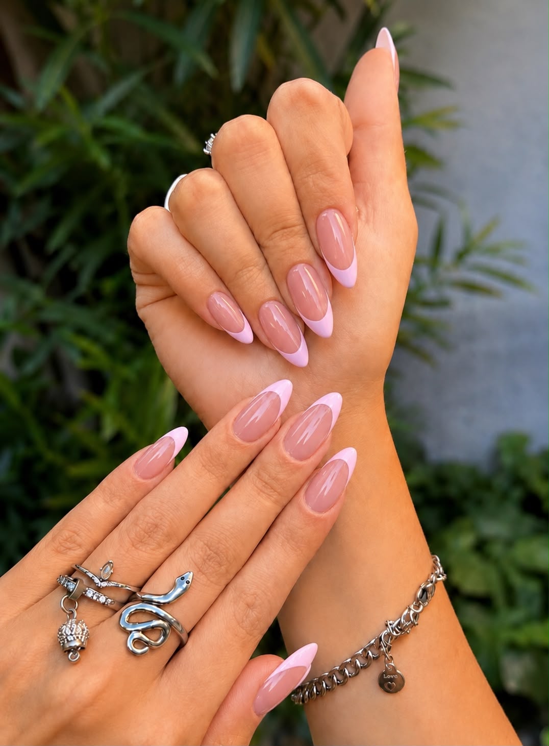 French tip with White