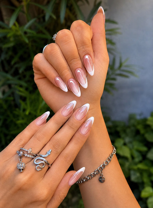 Cat Eye with French White Tip