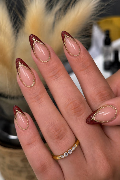 Cat Eye French with Chrome