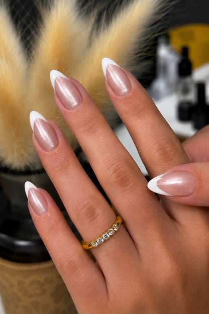 Cat Eye with French White Tip