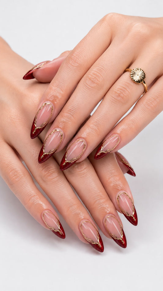 Cat Eye French with Chrome