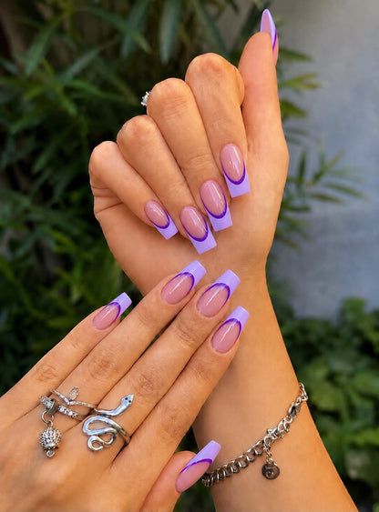 Double French with Lavender