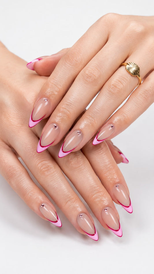 French Tip With Outline