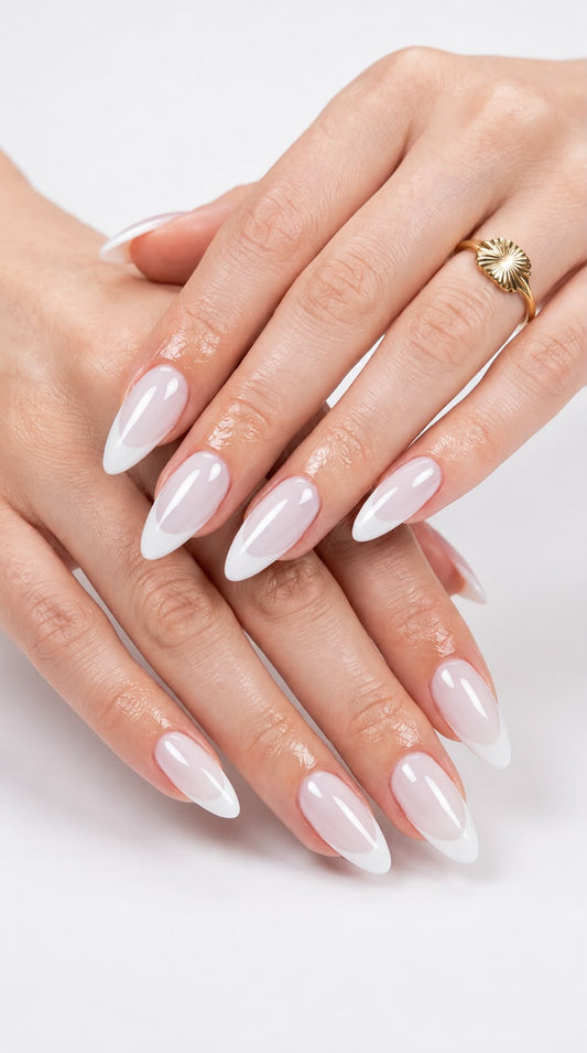 French Tip with offwhite