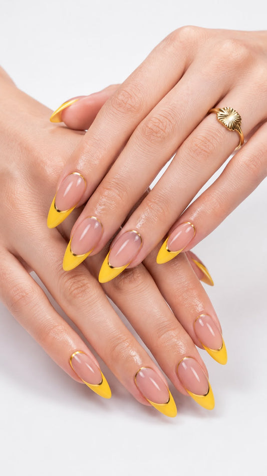 French Tip With Crome