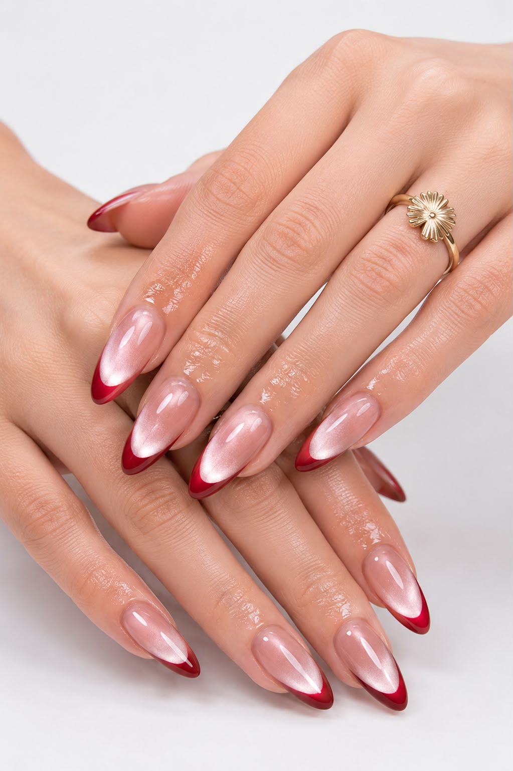 Cat Eye with French Tip