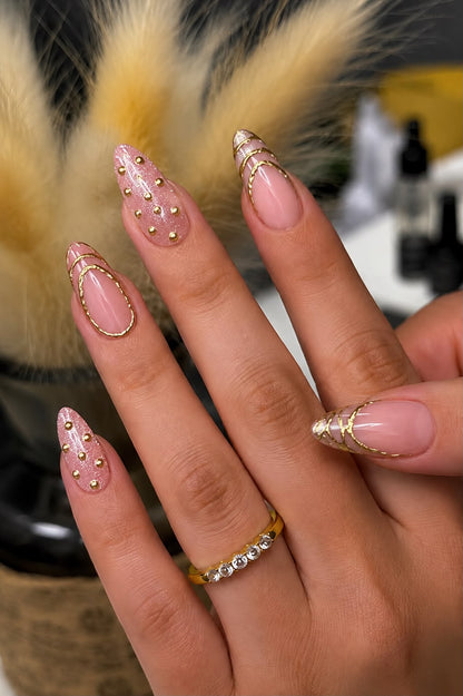 Pink Cat Eye with Chrome