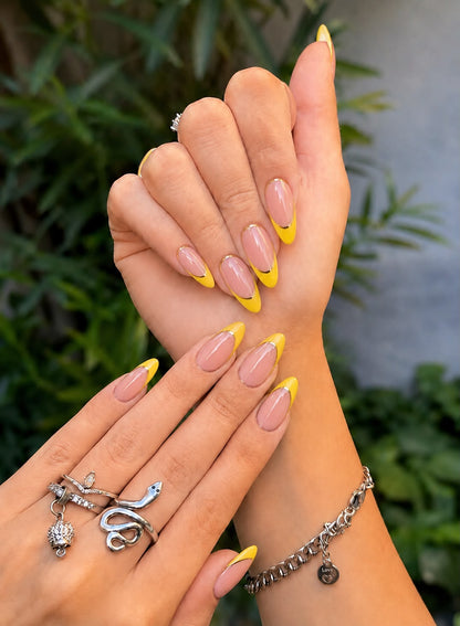 French Tip With Crome